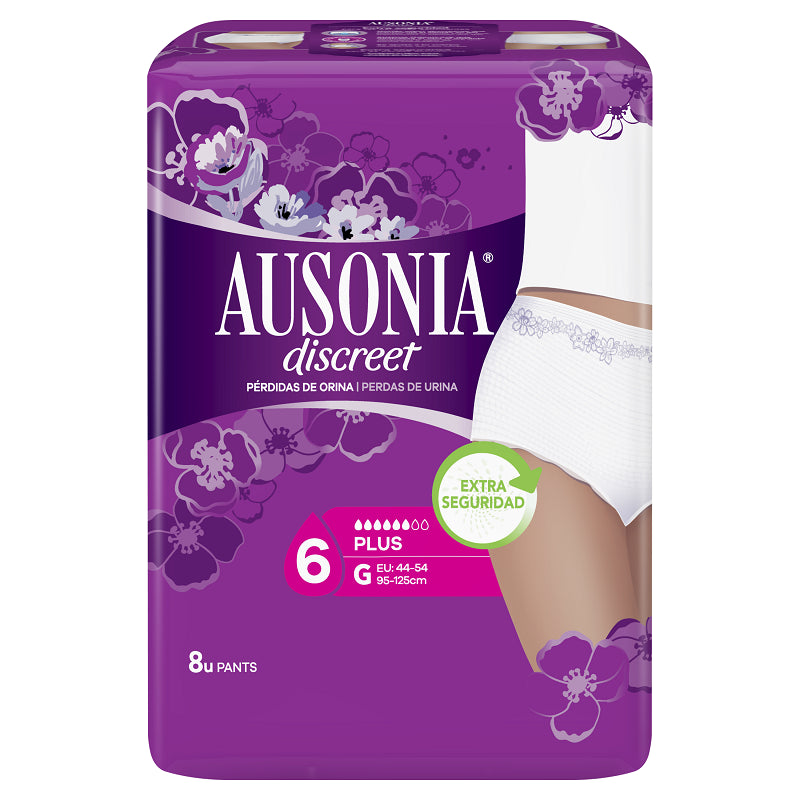 AUSONIA Discreet Plus Ropa Interior Talla G 8 Unidades-1