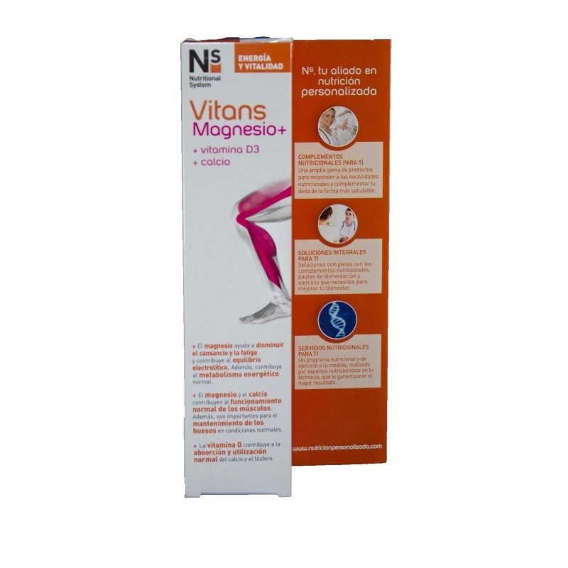 NS VITANS Magnesio+ Sabor Naranja 15 Comprimidos Efervescentes-1