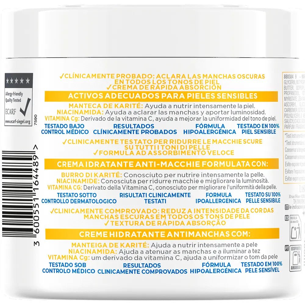 Mixa Mixa Niacinamide Bright Crema Hidratante Antimanchas Piel Seca Y Apagada 400 ml