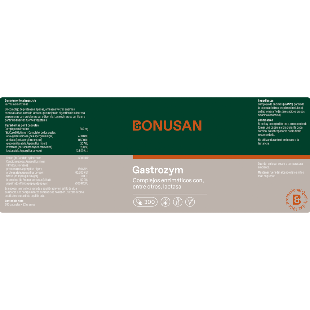 Bonusan Gastrozym 300 Cápsulas
