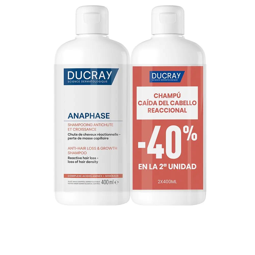 Ducray Anaphase Champú Anticaída Y Crecimiento Del Cabello Pack 2x400 ml