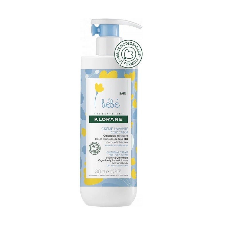 KLORANE BEBÉ Crema Limpiadora Cold Cream 500ml-2