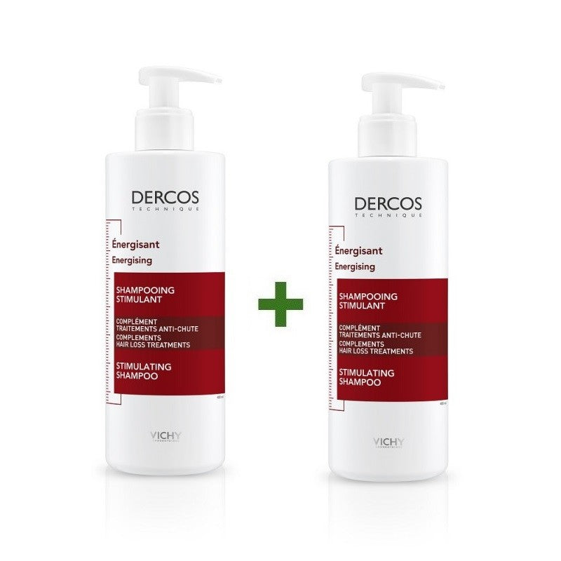 VICHY Dercos Champú Anticaída Estimulante Energizante DUPLO 2x400ml-1