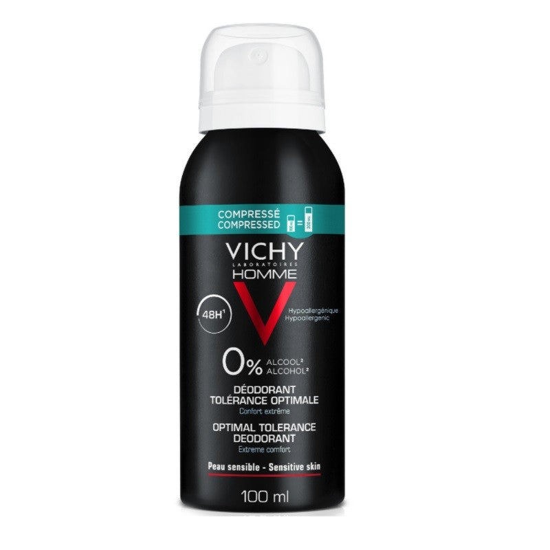 VICHY Homme Desodorante en Spray Tolerancia Óptima 48h 100ml-1