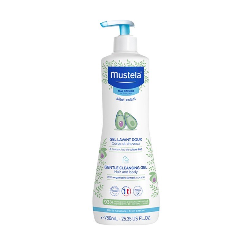 MUSTELA Gel de Baño Dermolimpiador Suave 750ml-1
