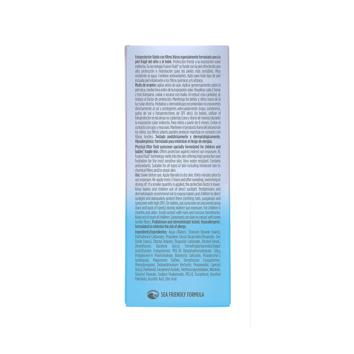 ISDIN Fusion Fluide Minéral Bébé Pédiatrie SPF 50 Photoprotecteur 50 ml