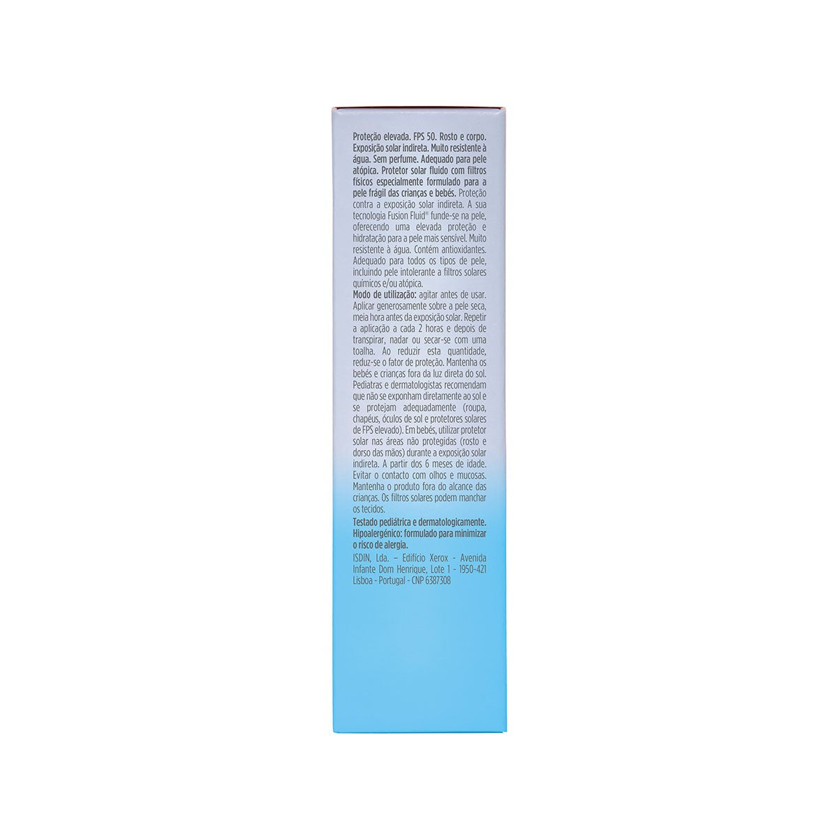 ISDIN Fusion Fluide Minéral Bébé Pédiatrie SPF 50 Photoprotecteur 50 ml