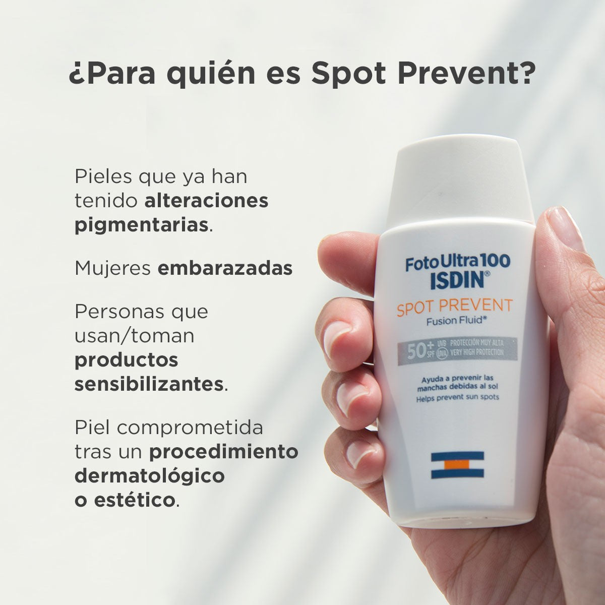 ISDIN Foto Ultra 100 Spot Prevent Fusion Fluid SPF 50+ Protector solar (50ml)-5