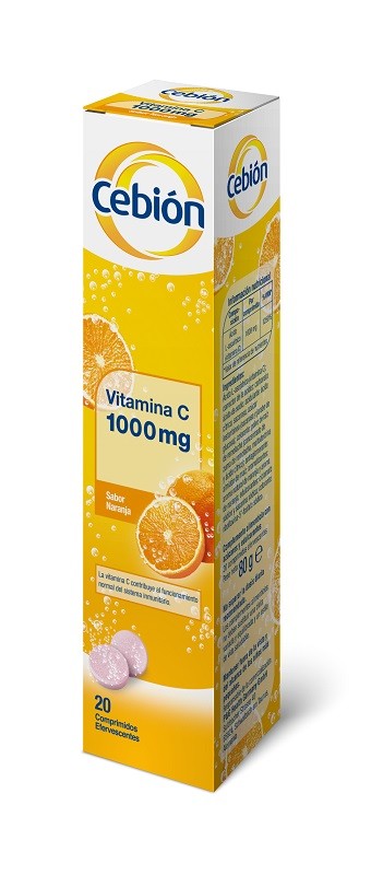 CEBIÓN Vitamina C 1000mg 20 Comprimidos Efervescentes-2
