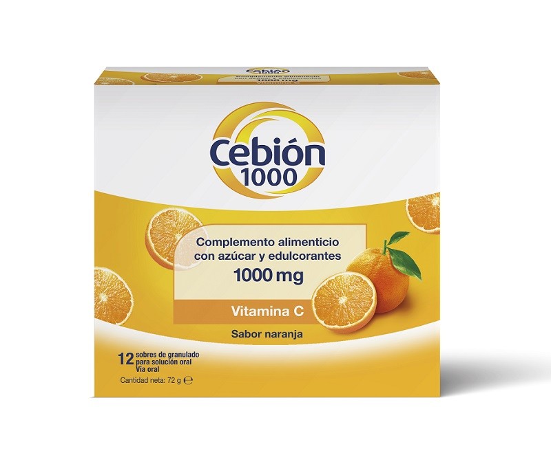 CEBIÓN Vitamina C 1000mg 12 Sobres-1