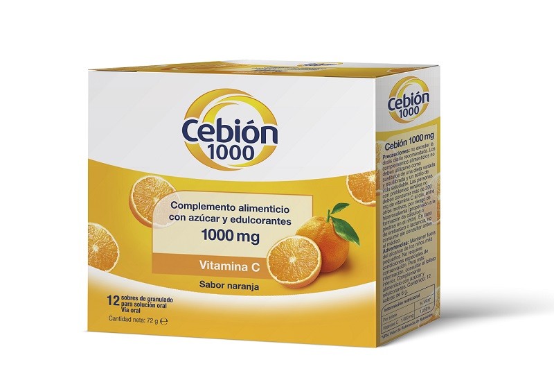 CEBIÓN Vitamina C 1000mg 12 Sobres-2