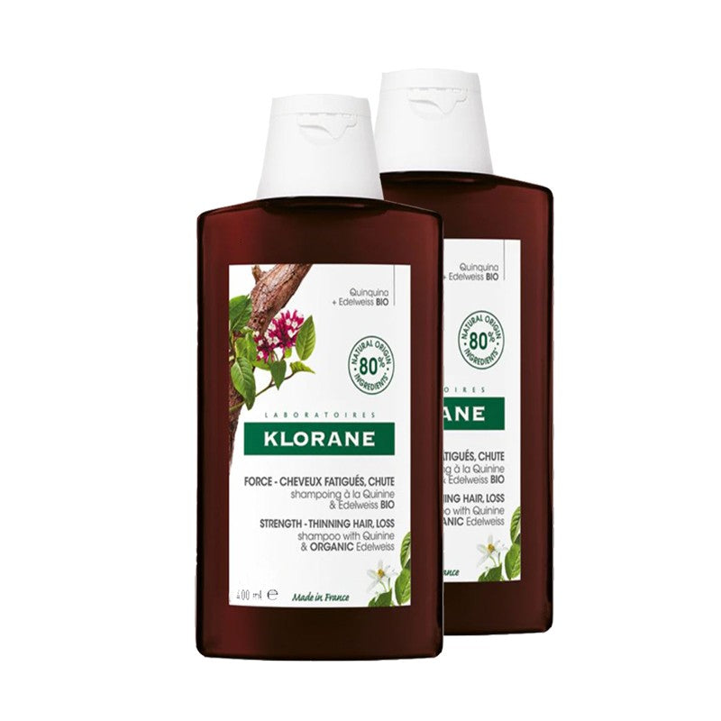 KLORANE Champú a la Quinina DUPLO 2x400ml-1