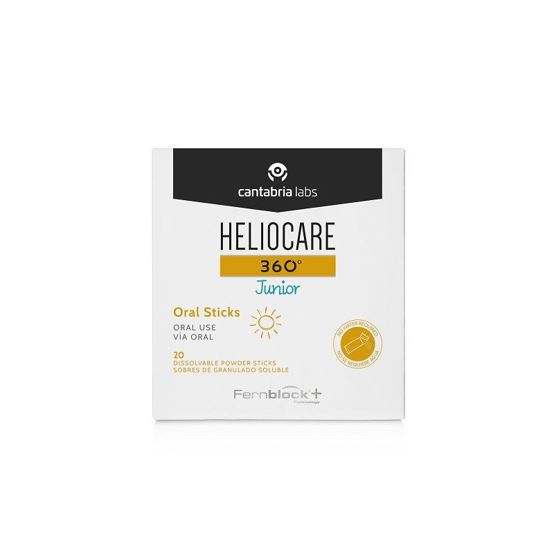 Heliocare 360º Junior Oral Sticks 20 Sobres Granulados-2