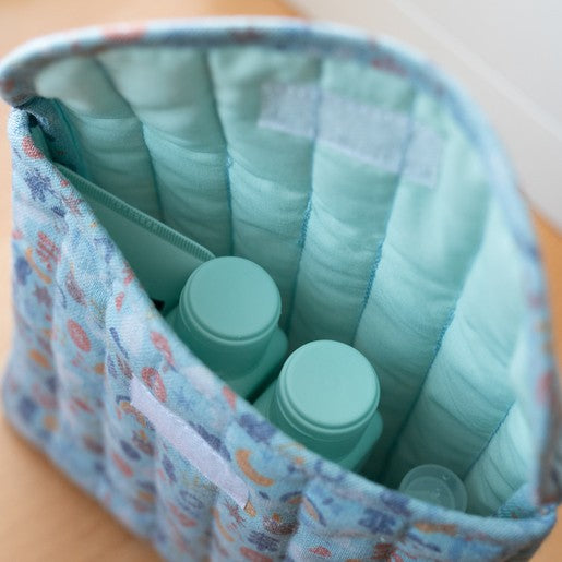 SUAVINEX Neceser de Viaje de Tela Azul Baby Care Essentials Set-5