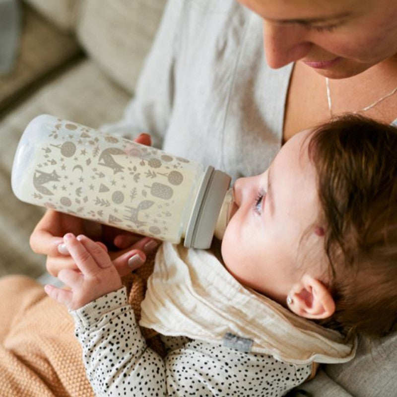 SUAVINEX Biberón 270ml Tetina Fisiológica SX Pro Flujo Medio (M) - PájarosRosa-3