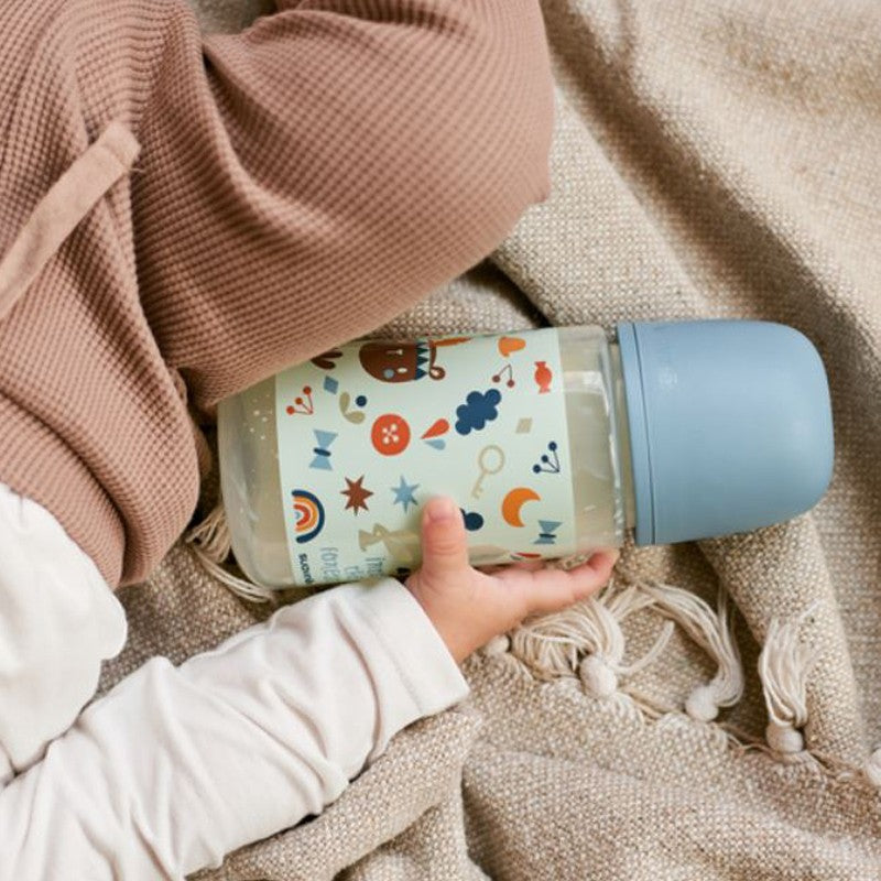 SUAVINEX Biberón 270ml Tetina Fisiológica SX Pro Flujo Medio (M) - PájarosRosa-4