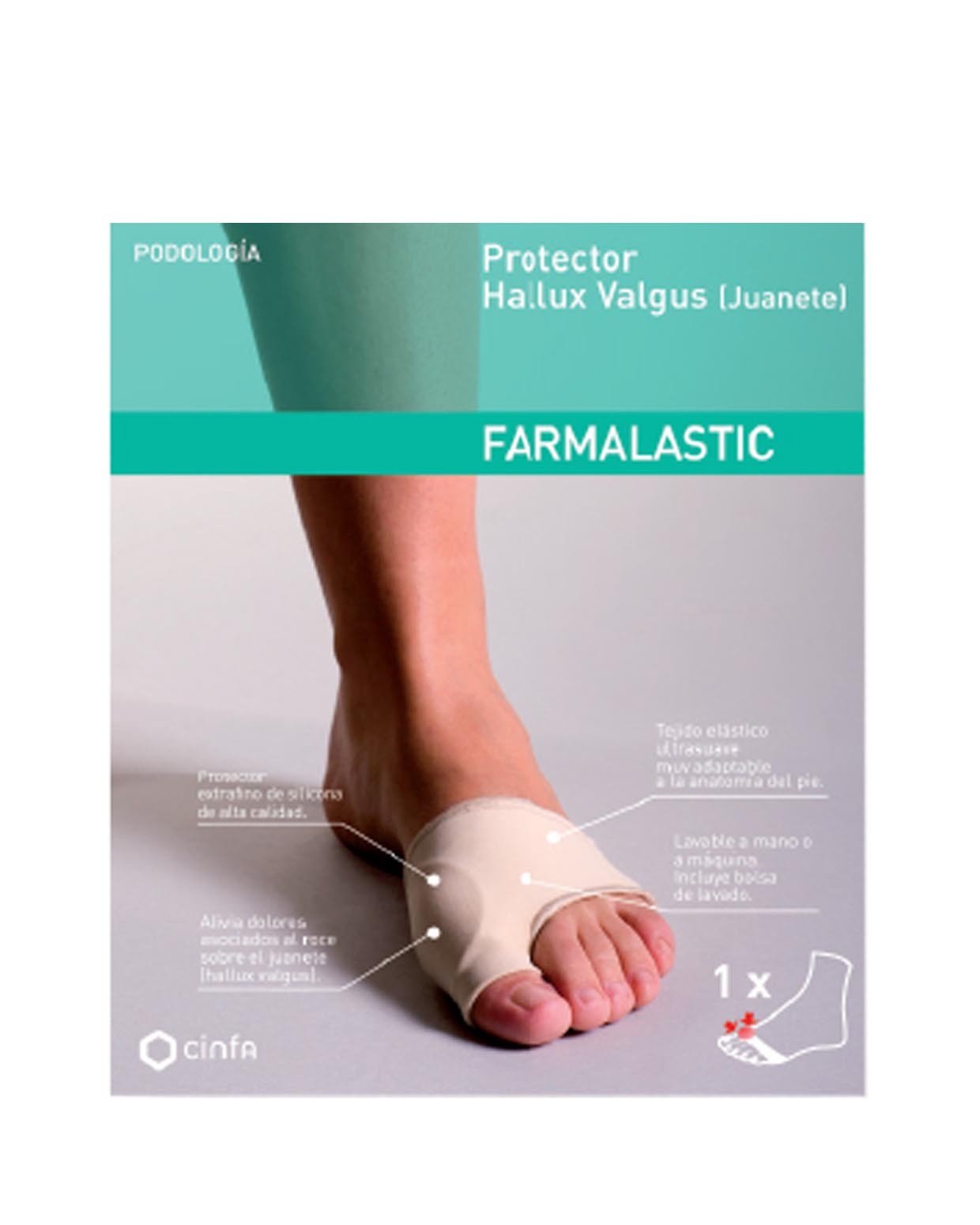 FARMALASTIC Protector Hallux Valgus Juanete Talla Grande-1