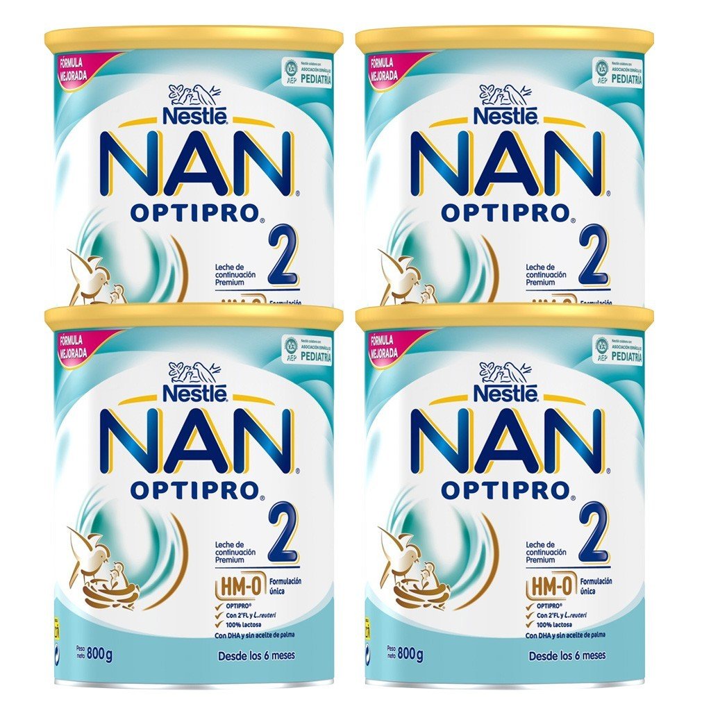 NAN OPTIPRO 2 Leche de Continuación para Lactantes Pack 4x800g-2