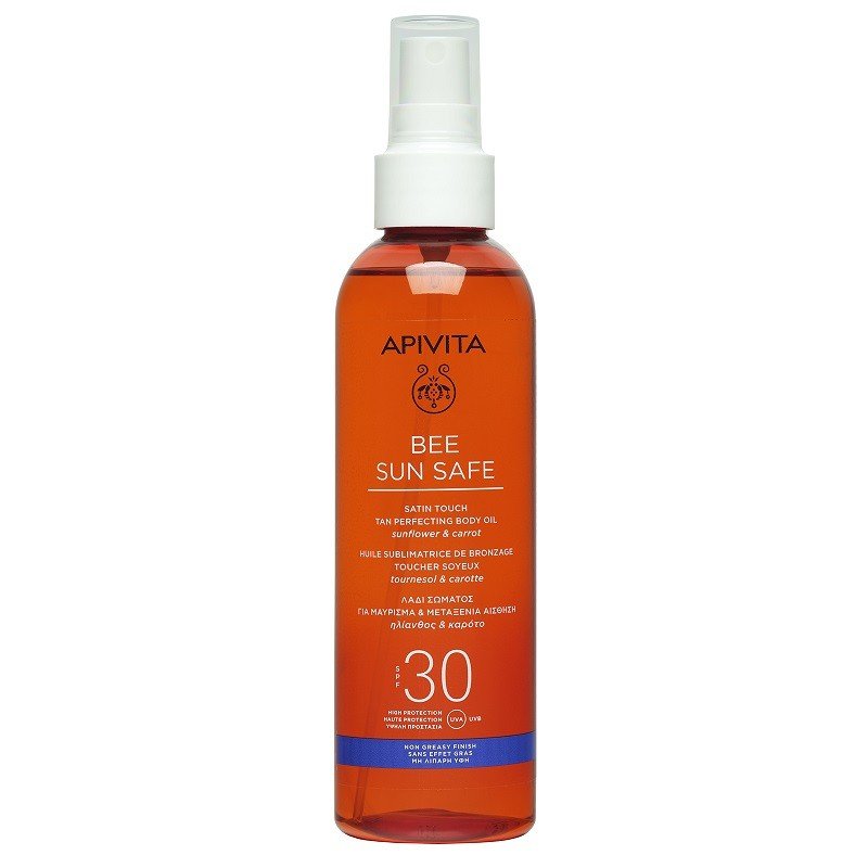 APIVITA Bee Sun Safe Aceite Corporal Bronceado Perfecto SPF30 (200ml)-1