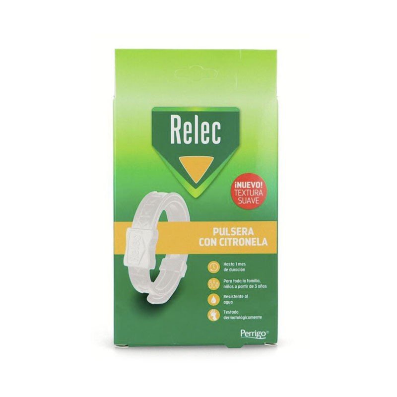 RELEC Pulsera Antimosquitos con Citronela Color Blanco-1