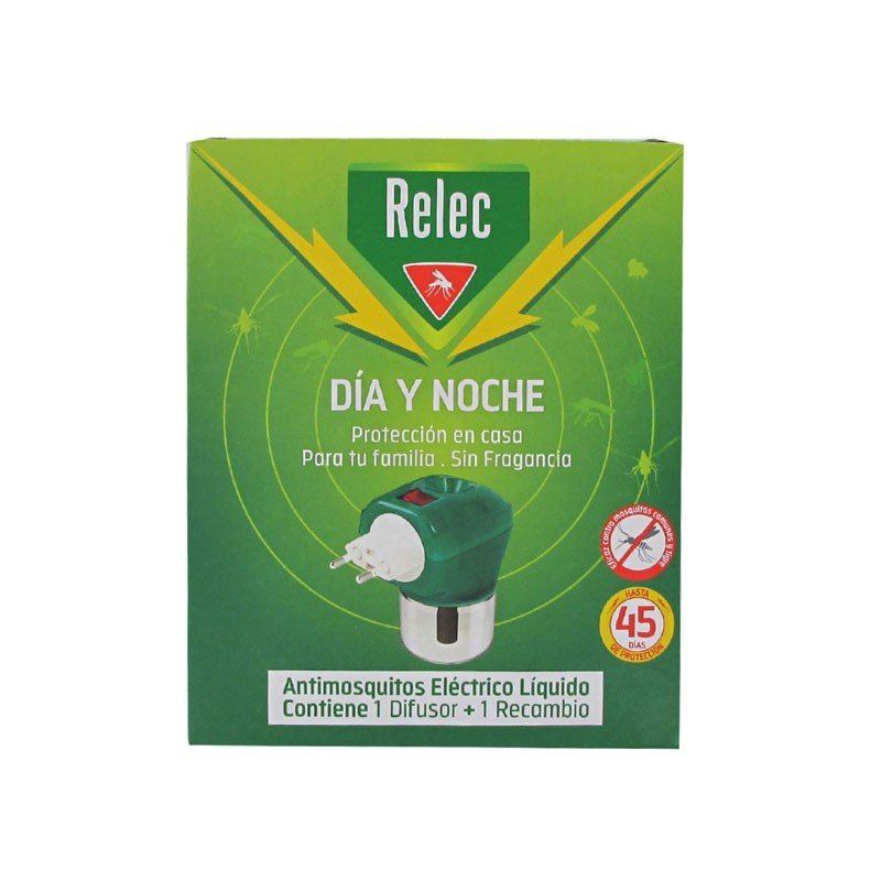 RELEC Antimosquitos Eléctrico Día y Noche Difusor Líquido +1 Recambio-1