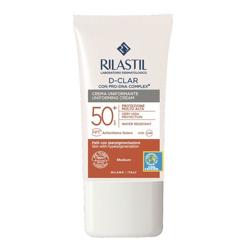 RILASTIL SUN SYSTEM SPF50+ D-Clar Medium 40ml SUNLAUDE-1