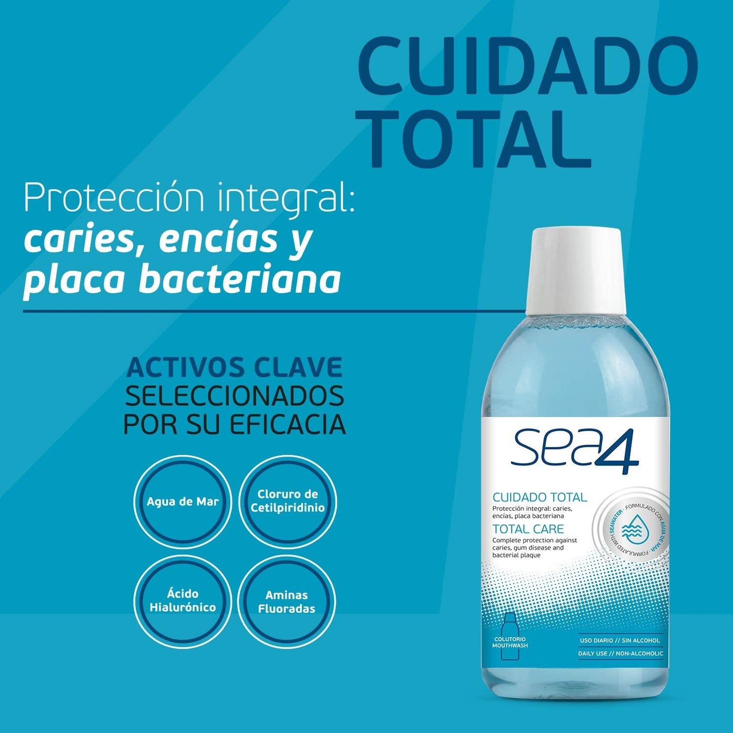 SEA4 Colutorio Cuidado Total 500ml-3