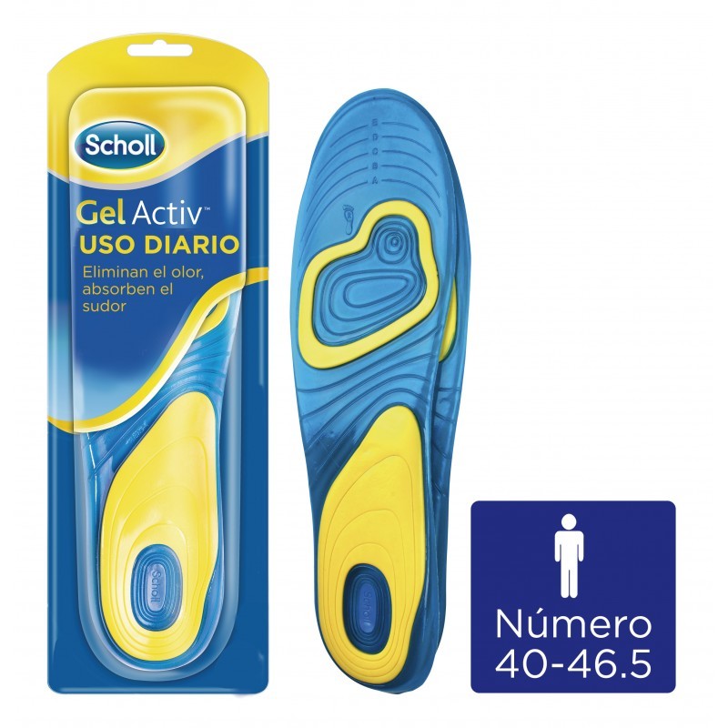 SCHOLL Plantilla Gel Activ Uso Diario Hombre Talla 40 - 46.5-1