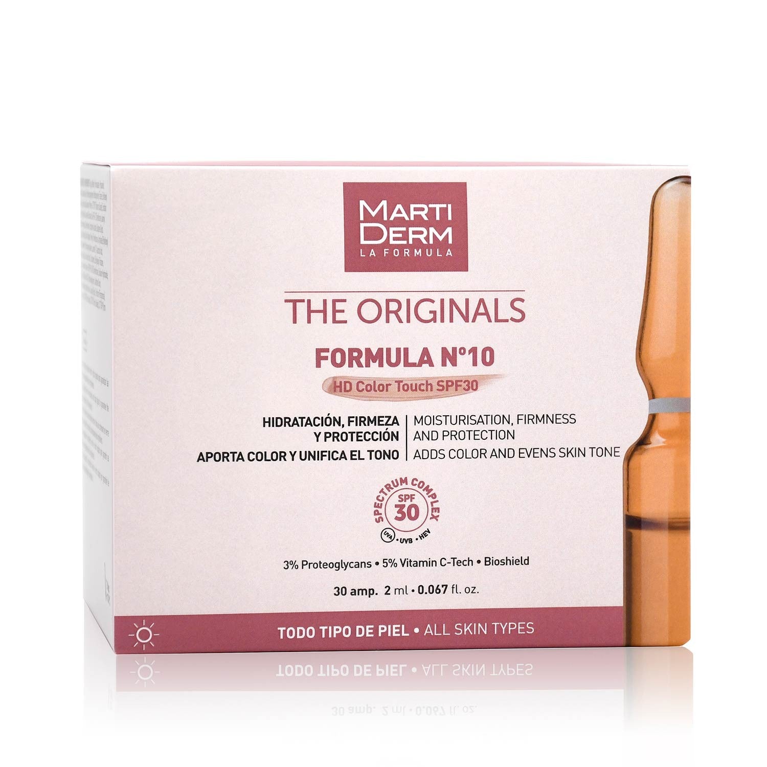 MARTIDERM Ampollas Fórmula Nº10 SPF 30 con Color x30 Ampollas-1