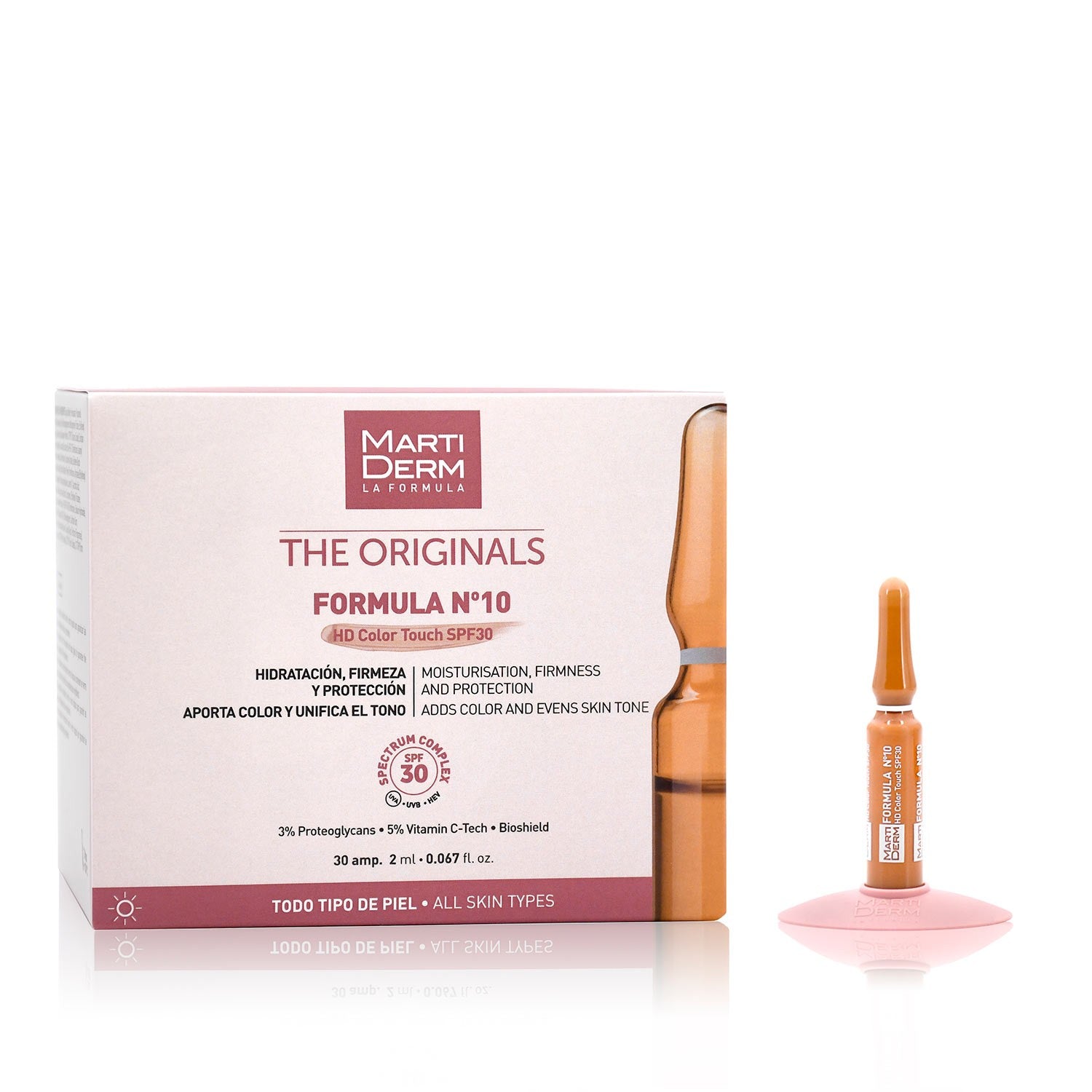 MARTIDERM Ampollas Fórmula Nº10 SPF 30 con Color x30 Ampollas-2