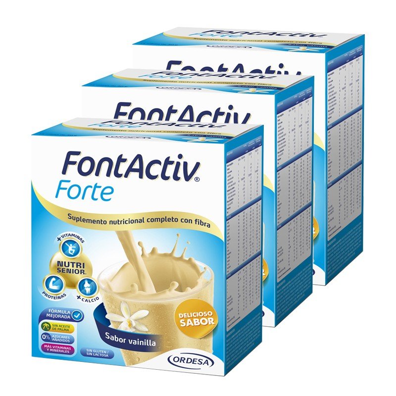 FONTACTIV Forte Sabor Vainilla 3x14 Sobres 30G-1