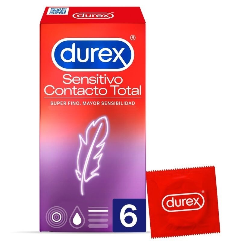 DUREX Preservativo Sensitivo Contacto Total 6 unidades-1