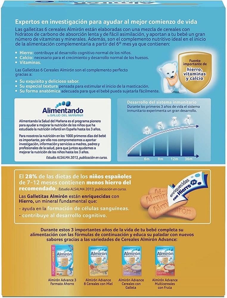 ALMIRÓN Galletas 6 Cereales 180g-2