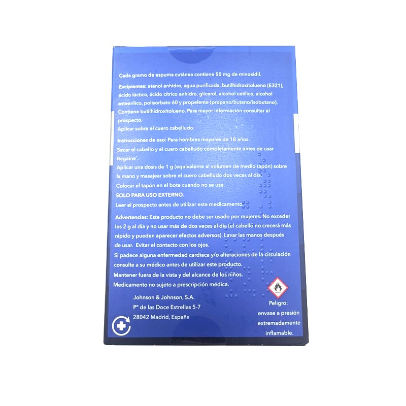 REGAINE 50mg/g Espuma Cutánea Anticaída 3x60g-9
