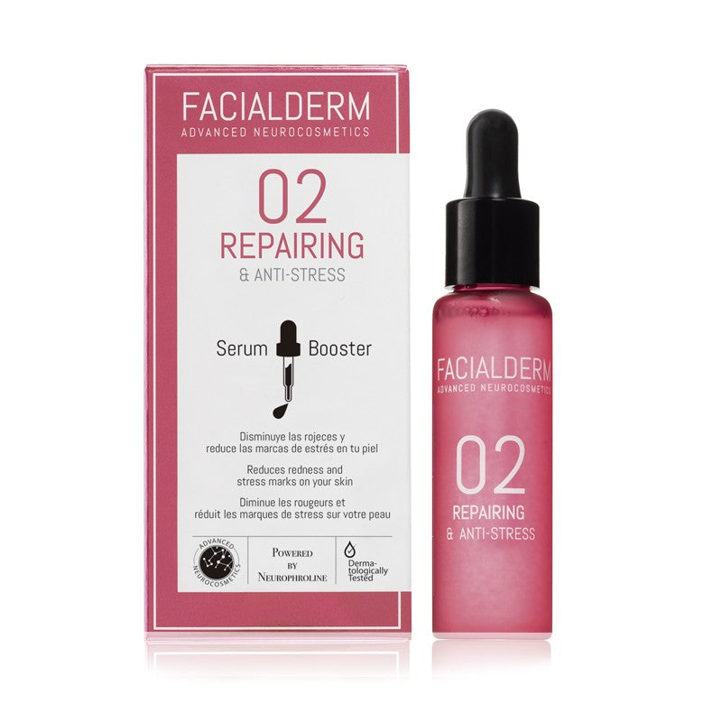 FACIALDERM Serum Booster 02 Reparador y Antiestrés 30ml-1
