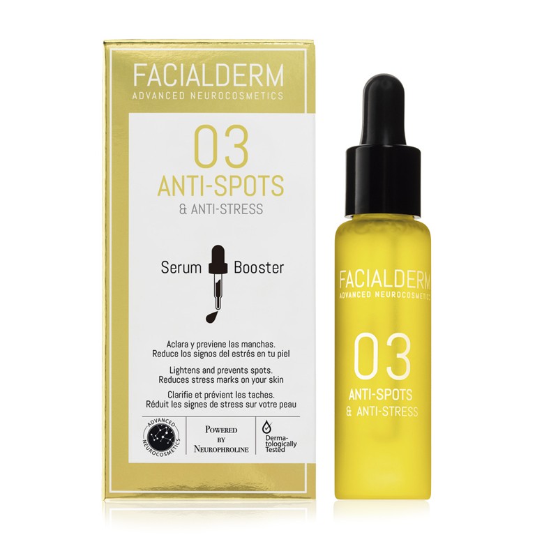 FACIALDERM Serum Booster 03 Antimanchas y Antiestrés 30ml-1