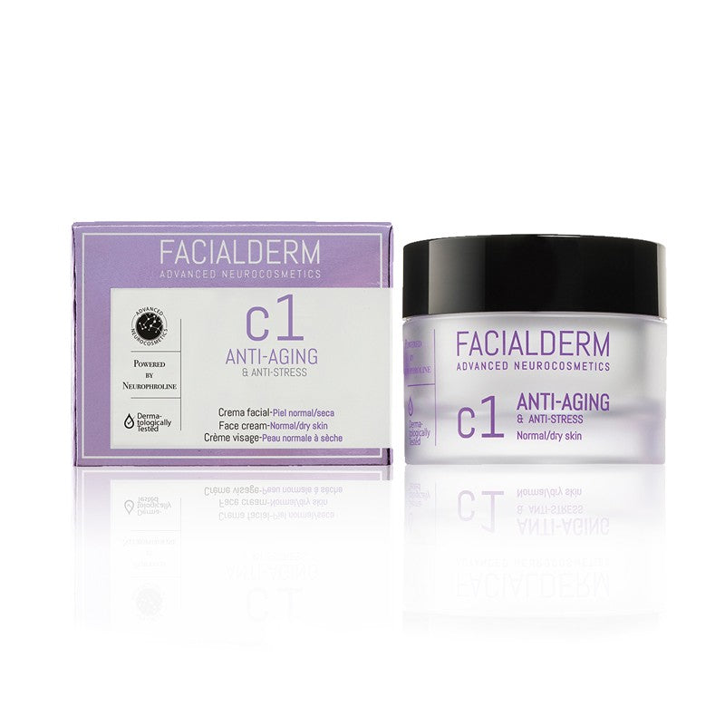 FACIALDERM Crema C1 Antiedad y Antiestrés para Piel Normal y Seca 50ml-1