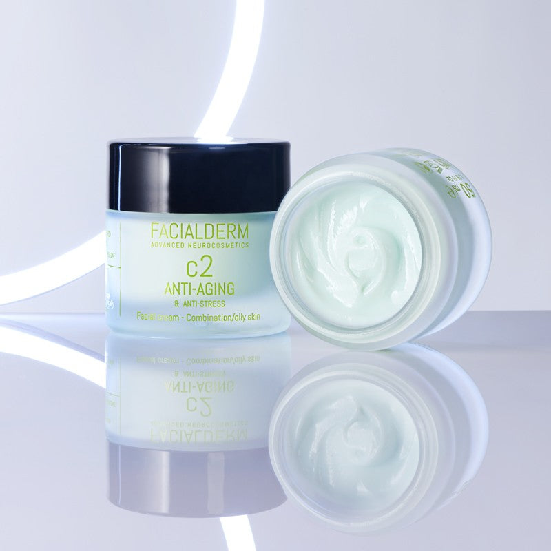 FACIALDERM Crema C2 Antiedad y Antiestrés para Piel Mixta y Grasa 50ml-3