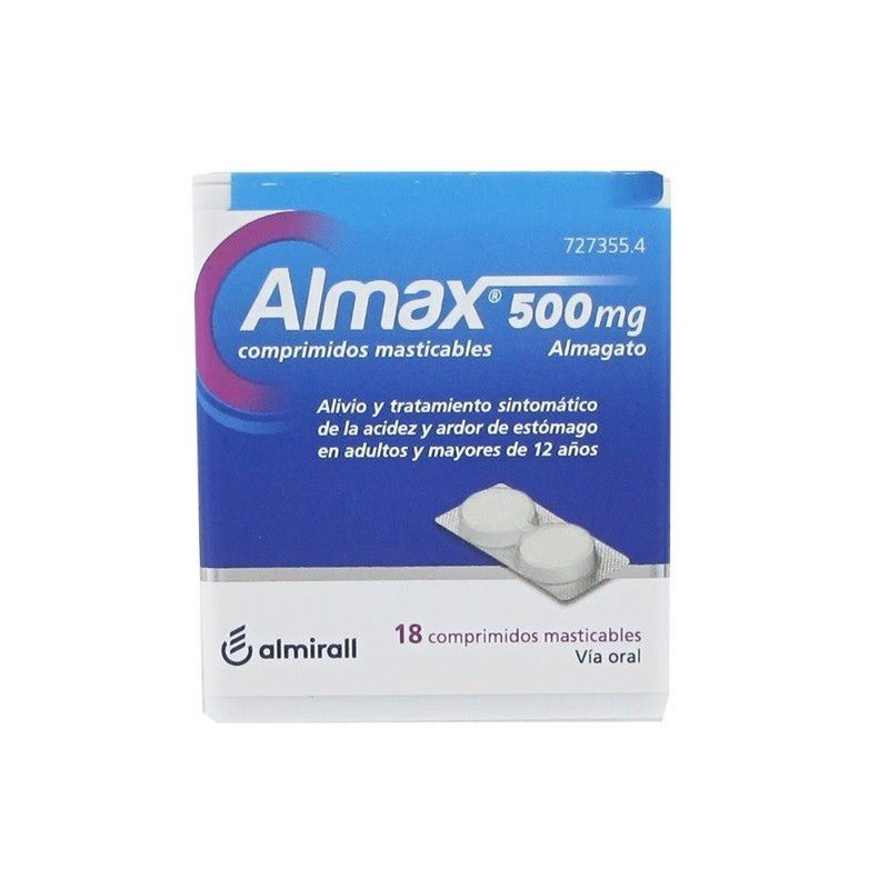 ALMAX 500mg 18 Comprimidos Masticables-1