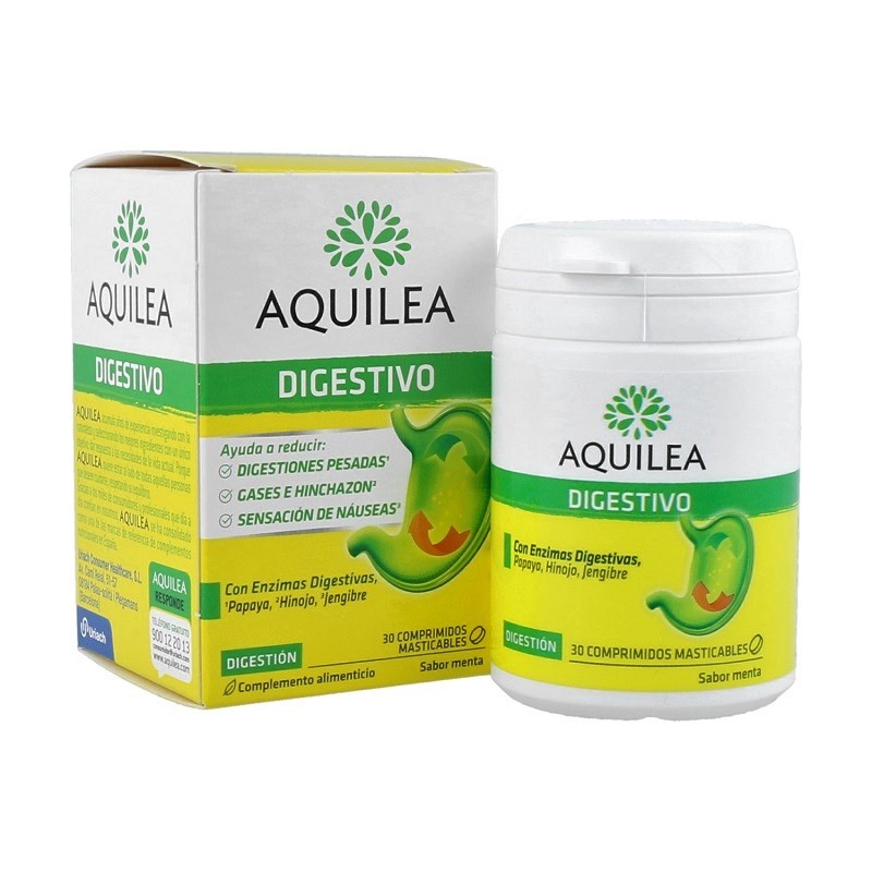 AQUILEA Digestivo Menta 30 comprimidos masticables-1