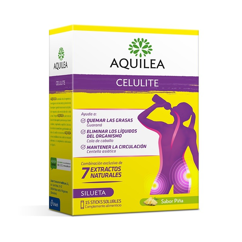 AQUILEA Celulite 15 Sticks Solubles Sabor Piña-1