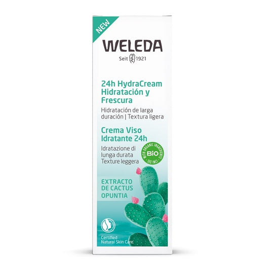 WELEDA Crema Facial HydraCream Hidratación y Frescura 24h Extracto de Cactus BIO 30ml-1