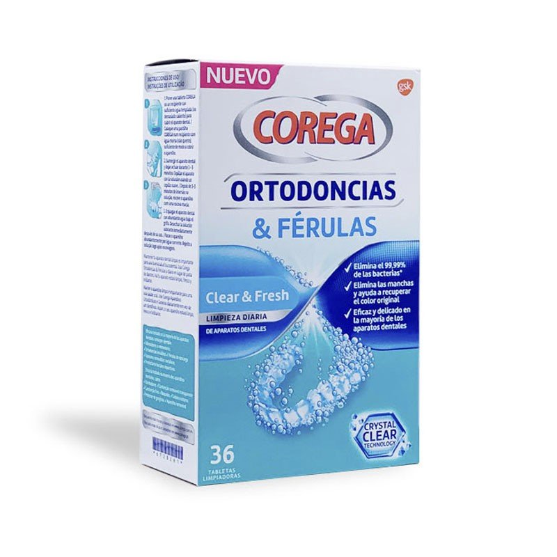 COREGA Ortodoncias y Férulas 36 Tabletas Limpiadoras-1