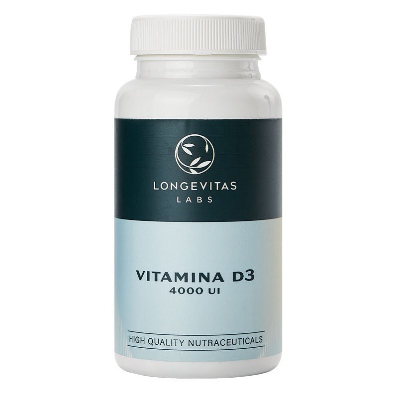 LONGEVITAS Vitamina D3 4000 UI 100 Cápsulas-1