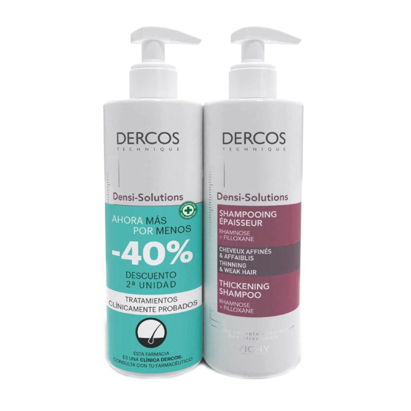VICHY Dercos Densi Solutions Champú Densificador DUPLO 2x400ml-1