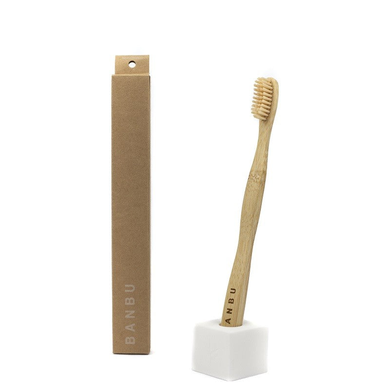BANBU Cepillo de Dientes de Bambú Suave Natural-1