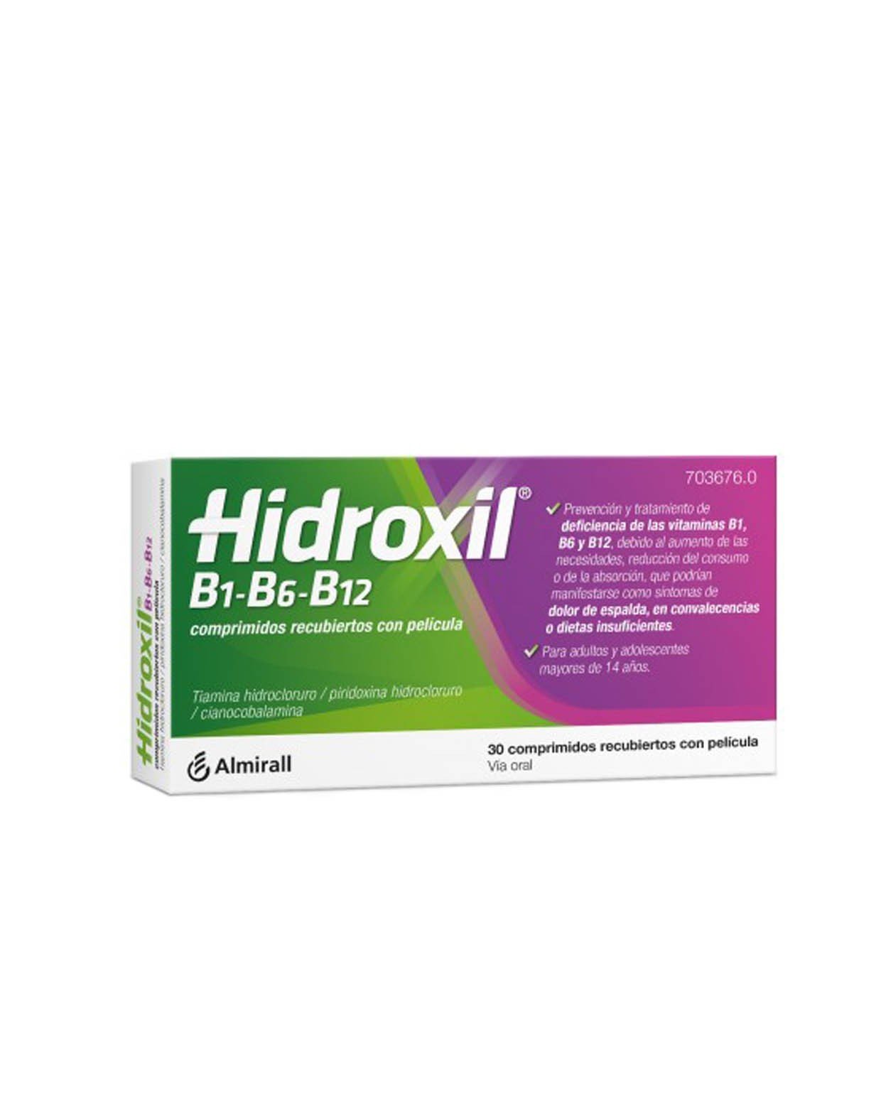 HIDROXIL B1-B6-B12 30 Comprimidos-1