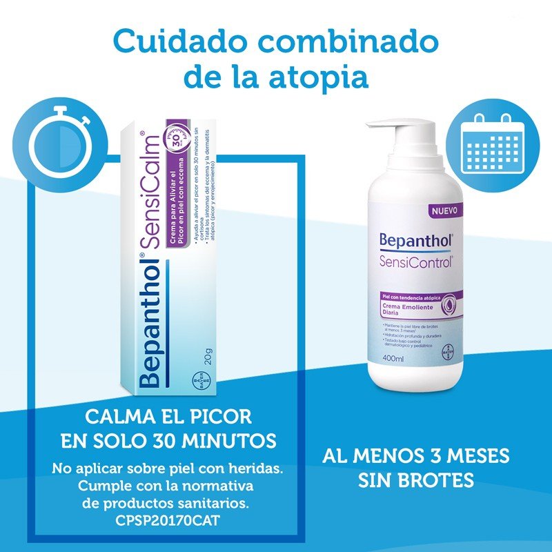 BEPANTHOL SensiControl Crema Emoliente Diaria 400ml + SensiCalm Crema 20g-4