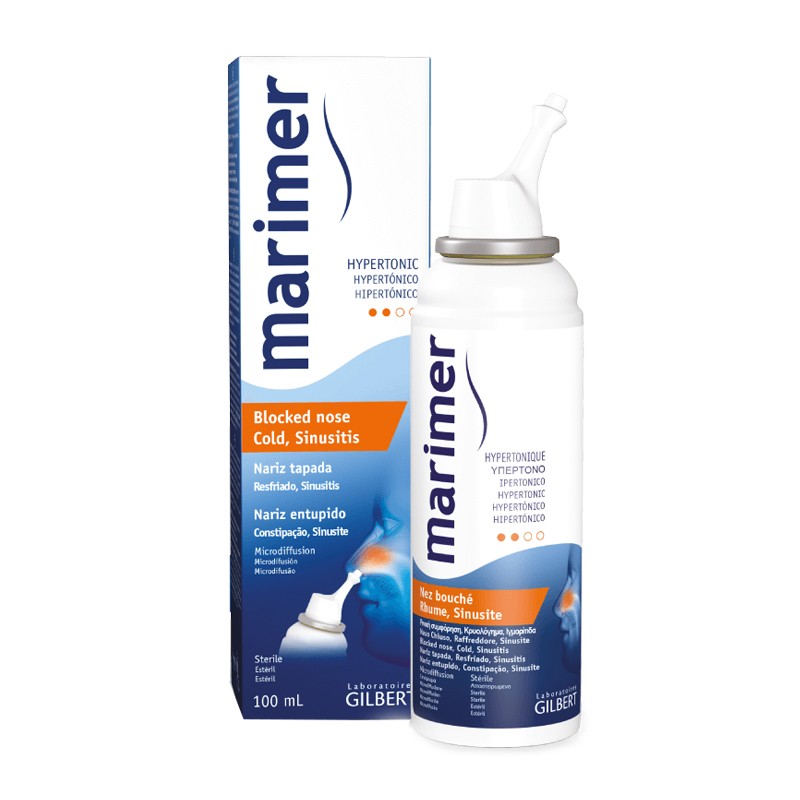 MARIMER Hipertónico Agua de Mar Estéril Nariz Tapada 100ml-1