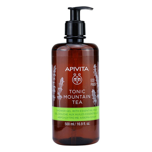 Apivita Gel de Baño Tonic Mountain Tea Ecopack 500 ml-1
